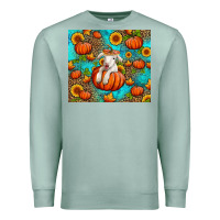 Seafoam fall pumpkin lamb Premium Sweatshirt - Jasminsmagicworld