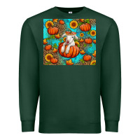 Sports Green fall pumpkin lamb Premium Sweatshirt - Jasminsmagicworld