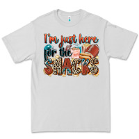 Dove Grey i'm just here for the snacks american football Premium Tee - Zillion Design Studio