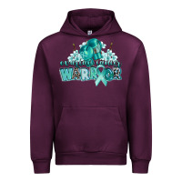 Mauve Wine ovarian cancer warrior Urban Hoodie - CowGirlArtShop