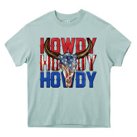 Arona howdy howdy howdy 4th of july bull skull billie wi Heavy Core Tee - texasbilliewilder