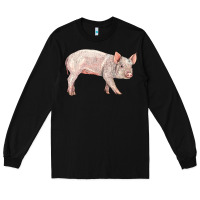 Black american yorkshire pig  baby Long Sleeve Tee - LillyAllenDesigns