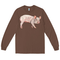 Chestnut american yorkshire pig  baby Long Sleeve Tee - LillyAllenDesigns
