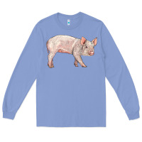 Colony Blue american yorkshire pig  baby Long Sleeve Tee - LillyAllenDesigns