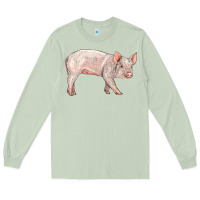 Matcha american yorkshire pig  baby Long Sleeve Tee - LillyAllenDesigns
