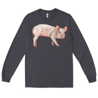 Smoke american yorkshire pig  baby Long Sleeve Tee - LillyAllenDesigns