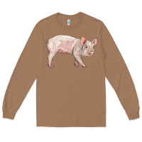 Toasted Coconut american yorkshire pig  baby Long Sleeve Tee - LillyAllenDesigns