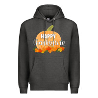 Charcoal Heather Happy Thanksgiving Premium Hoodie - Bettercallsaul