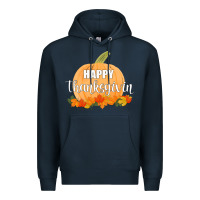 Navy Happy Thanksgiving Premium Hoodie - Bettercallsaul