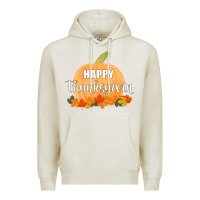 Oatmeal Heather Happy Thanksgiving Premium Hoodie - Bettercallsaul