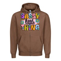 Chestnut sassy little thing Zipper Hoodie - MaliasSmallBusiness