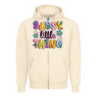 Sandshell sassy little thing Zipper Hoodie - MaliasSmallBusiness