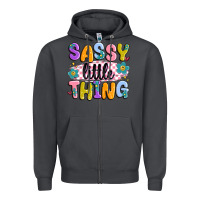 Smoke sassy little thing Zipper Hoodie - MaliasSmallBusiness
