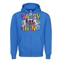 True Royal sassy little thing Zipper Hoodie - MaliasSmallBusiness