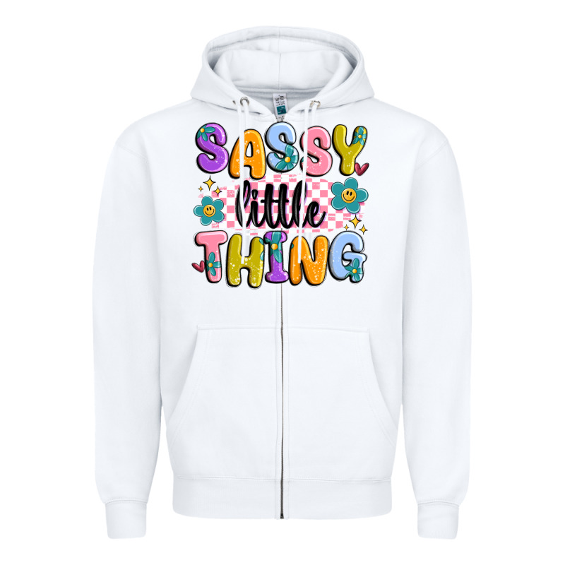 Sassy Little Thing Zipper Hoodie by MaliasSmallBusiness | Teevron