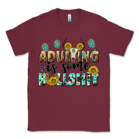 Burgundy adulting is some bullshit Classic Tee - NancyCooperArtShop