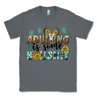 Charcoal Heather adulting is some bullshit Classic Tee - NancyCooperArtShop