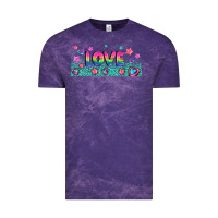 Cloud Purple lgbt love with hearts and stars Vintage Tee - AdoDesignShop