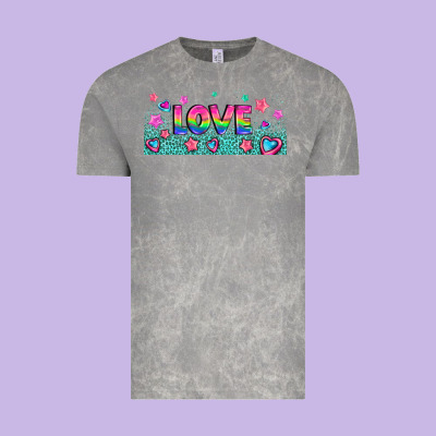 Lgbt Love With Hearts And Stars Vintage Tee Designed By Adodesignshop