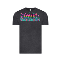 Vintage Black lgbt love with hearts and stars Vintage Tee - AdoDesignShop
