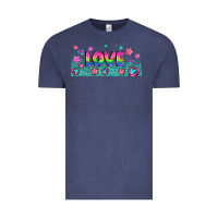 Vintage Denim lgbt love with hearts and stars Vintage Tee - AdoDesignShop