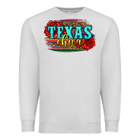 Dove Grey Texas Chica with roses Premium Sweatshirt - Jasminsmagicworld