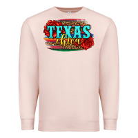 Pale Pink Texas Chica with roses Premium Sweatshirt - Jasminsmagicworld