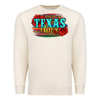 Sandshell Texas Chica with roses Premium Sweatshirt - Jasminsmagicworld