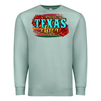Seafoam Texas Chica with roses Premium Sweatshirt - Jasminsmagicworld