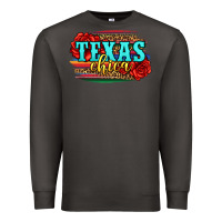 Smoke Texas Chica with roses Premium Sweatshirt - Jasminsmagicworld