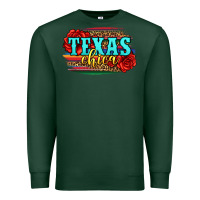 Sports Green Texas Chica with roses Premium Sweatshirt - Jasminsmagicworld
