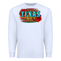 White Texas Chica with roses Premium Sweatshirt - Jasminsmagicworld