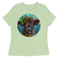 Matcha Calf Christmas Ladies Tee - RanaPortraitStore