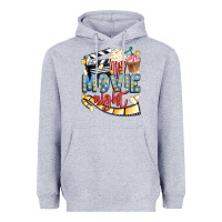 Heather Grey movie night Heavyweight Hoodie - Artiststas