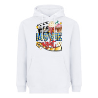 White movie night Heavyweight Hoodie - Artiststas