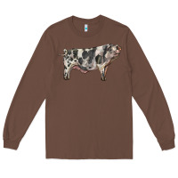 Chestnut Spotted Pig Long Sleeve Tee - LillyAllenDesigns