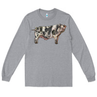 Heather Grey Spotted Pig Long Sleeve Tee - LillyAllenDesigns
