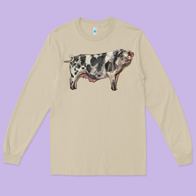 Spotted Pig Long Sleeve Tee Designed By Lillyallendesigns