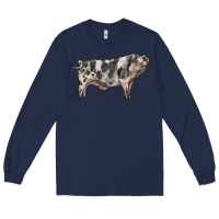 Navy Spotted Pig Long Sleeve Tee - LillyAllenDesigns