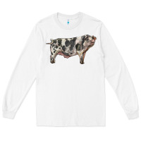 White Spotted Pig Long Sleeve Tee - LillyAllenDesigns