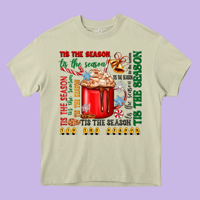 Tis The Season Heavy Core Tee Designed By Zillion Design Studio