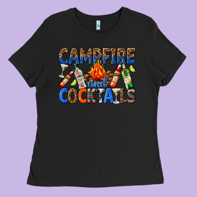 Ladies Tee campfire and cocktails