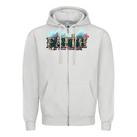 Dove Grey faith can move mountains cross Zipper Hoodie - NancyCooperArtShop