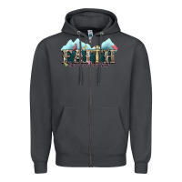 Smoke faith can move mountains cross Zipper Hoodie - NancyCooperArtShop