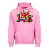 Fuchsia Pink christmas joy  gnome Urban Hoodie - CowGirlArtShop