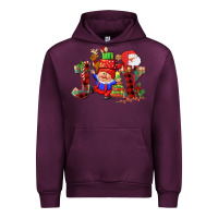 Mauve Wine christmas joy  gnome Urban Hoodie - CowGirlArtShop