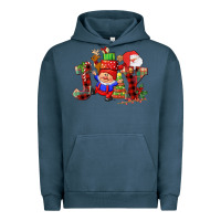 Pigment Midnight Navy christmas joy  gnome Urban Hoodie - CowGirlArtShop