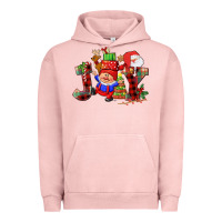 Pigment Salmon christmas joy  gnome Urban Hoodie - CowGirlArtShop