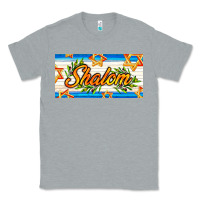 Heather Grey shalom with olive branch Classic Tee - AdoDesignShop