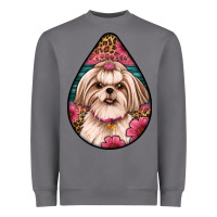 Storm shih tzu teardrop earrings Heavyweight Sweatshirt - Artiststas